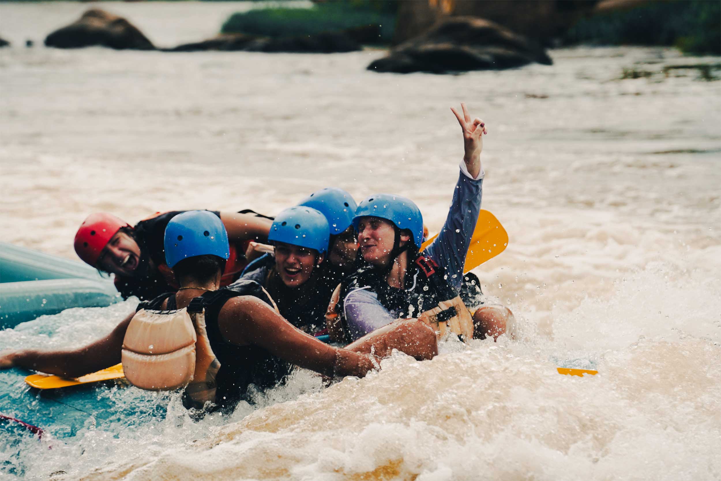 Whitewater rafting on the James River